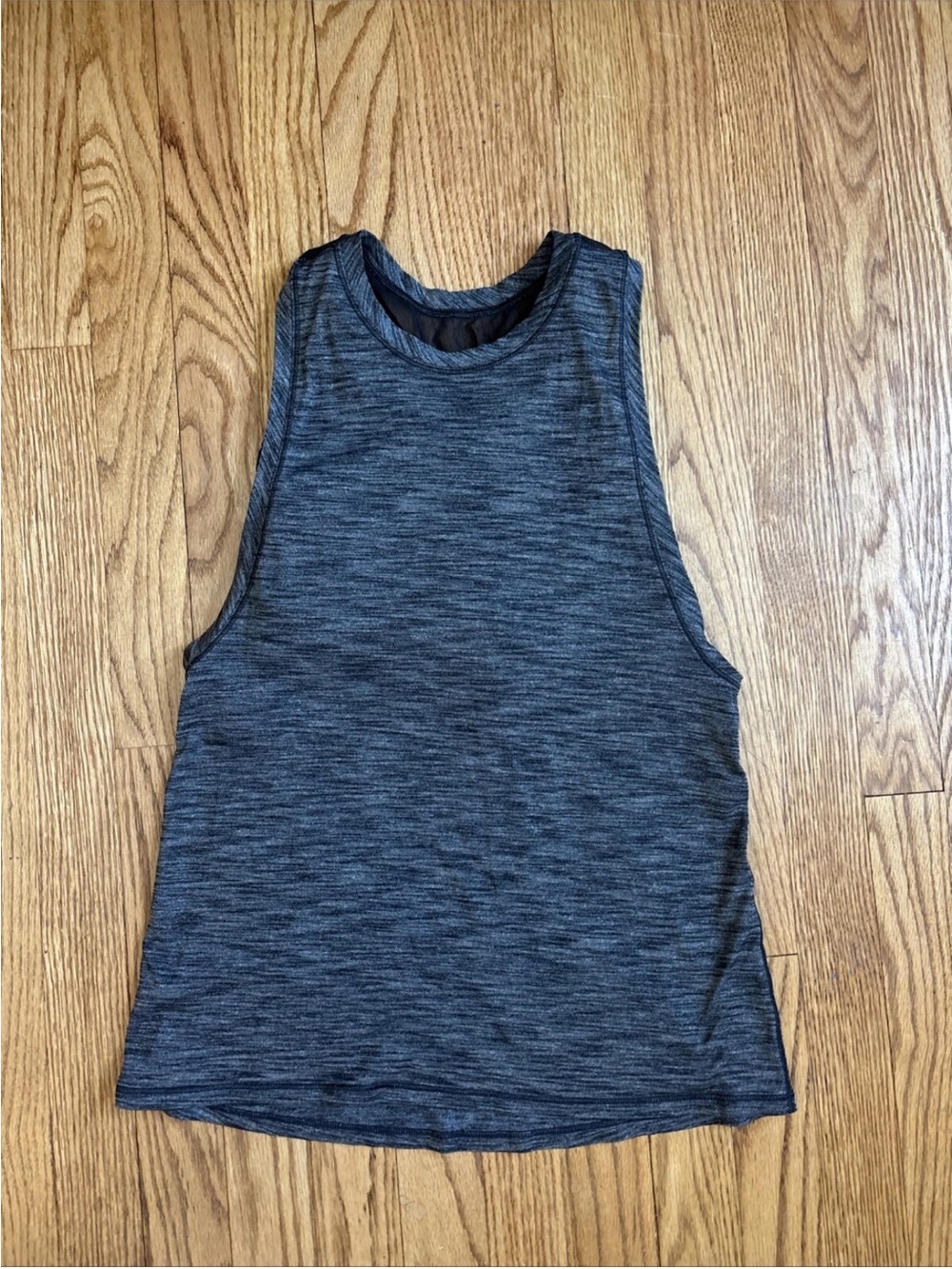 Women's Lululemon Athletica Gray Heather 2 in 1 Racerback Tank Top SZ 6 T30416